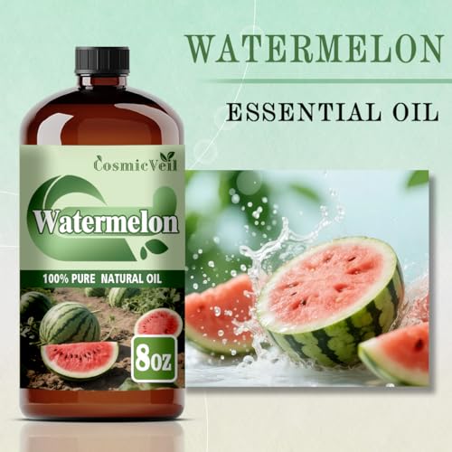 Watermelon Essential Oil 8 Fl Oz (240Ml) and Marjoram Essential Oil 16 Fl Oz (480Ml) Fragrance Oil for Aroma Diffuser,Humidifier,Home Fragrance,Spa,Cleaning,Body Care,Massage,Yoga,DIY Candle - Image 4