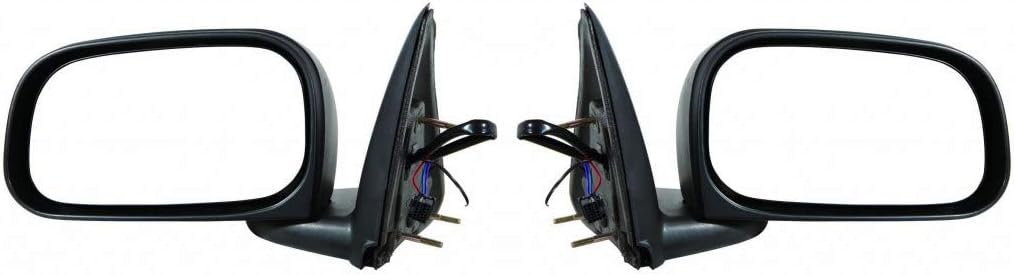 For Dodge Dakota 2008 2009 2010 2011 Door Mirror Driver Side | Power | Non-Heated | Textured Black | Replacement For CH1320312 | 55077625AH