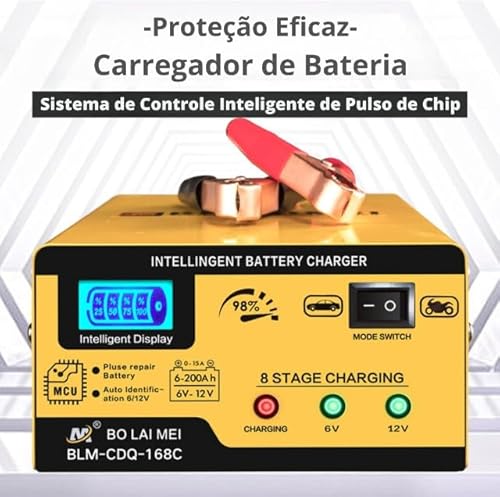 Carregadores de bateria de carro veículo lancha 6v 12 V Pulso Inteligente Carga Bateria Automotiva G
