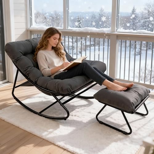 Silla Mecedora con Reposapiés Carga 150