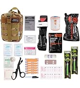 SURVIVD Standard IFAK Trauma First Aid Kit (Upgraded) | Tactical Medical Kit for Bleeding Control...