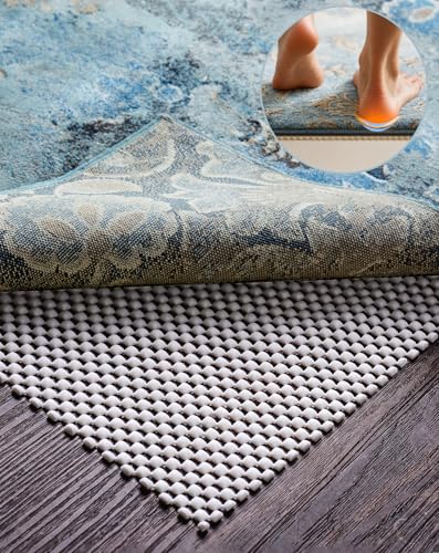 Veken Rug Gripper Pad for Hardwood Floors, Thick Cushion Non Slip Rug Pads for Area Rugs, Rug Grippers for Tile Floors, Under Carpet Anti Skid Mat, Keep Your Rugs Safe and in Place, 2x3 Ft