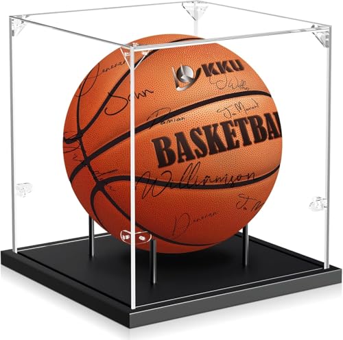 KKU Basketball Display Case, Acrylic Clear Full Size Basketball Case