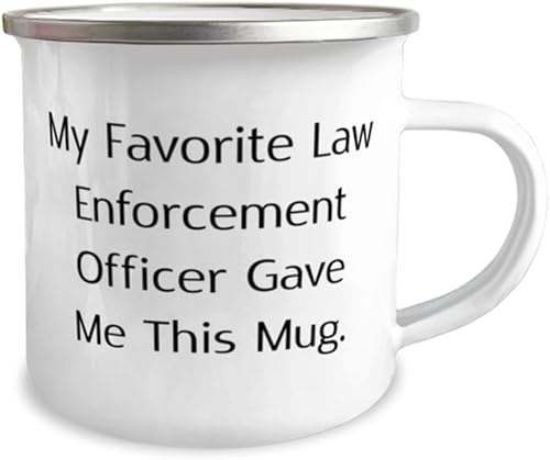 Miniatura 2 de Gag Law enforcement officer Gifts, My Favorite Law Enforcement, Sarcastic Birthday 12oz Camper Mug For Friends From Colleagues, Police officer