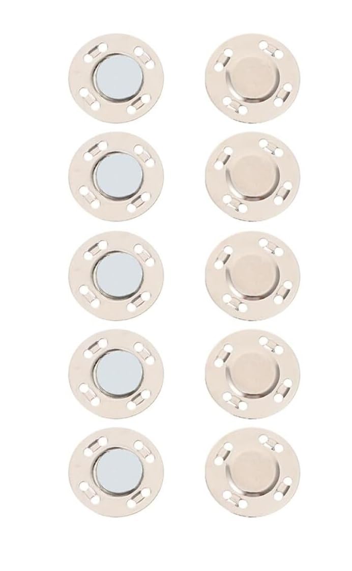 LEVINE snaps for fabricSnap Fastener Kit,DIY Snap Button, 10 Pairs Magnet Buckle Fasteners for Crafts Button Clasp Bag Clasp sew on snap Button Bag Convenient Buckles Sturdy Magnet Coat