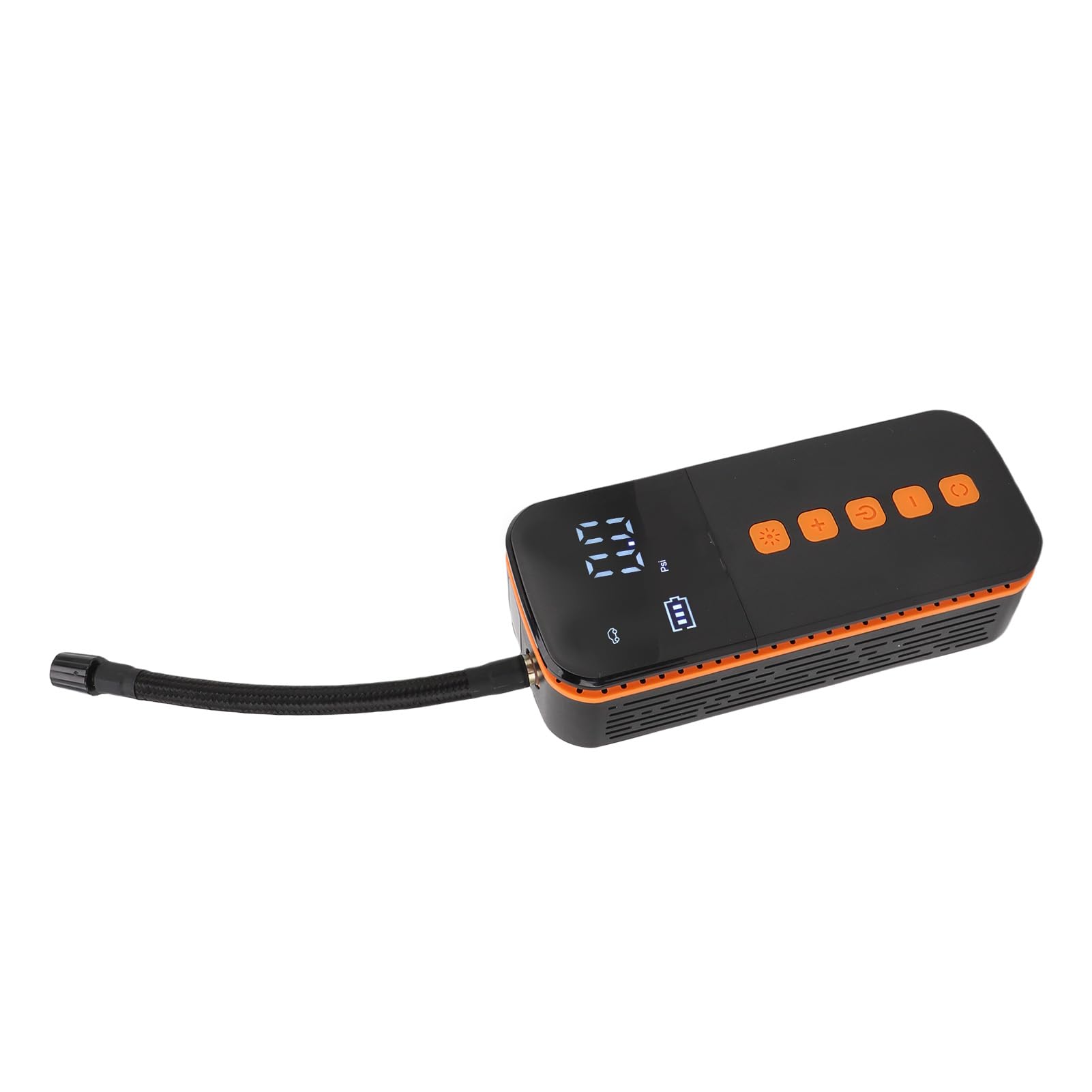 Fockety Gonfiatore Portatile per Pneumatici con Display Digitale per Auto | Pompa ad aria senza fili con luce LED per moto, bicicletta, pallone sportivo, uso di emergenza