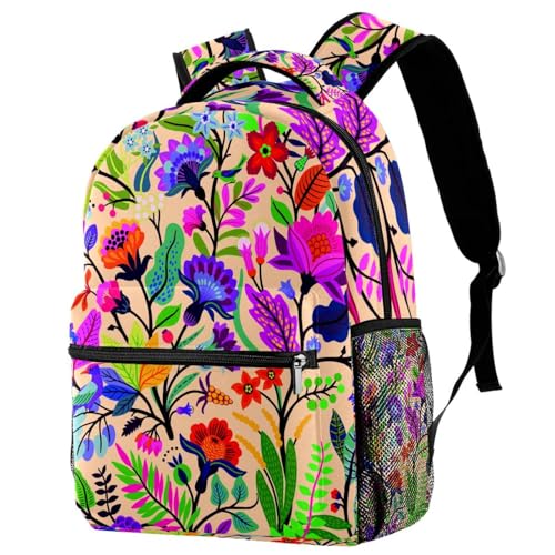 Sac à dos d'école fleuri pour la rentrée des classes au collège
