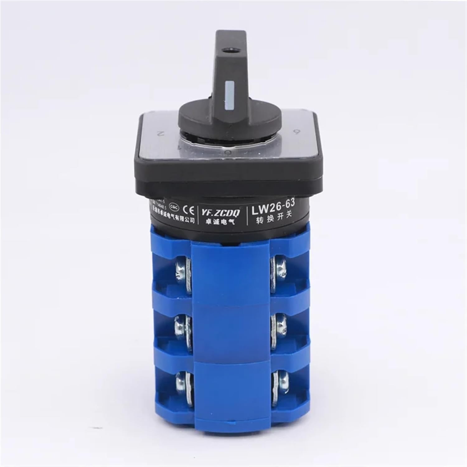 0-6 Position Rotary Cam Switch LW26-63/3 Seven Position 63A Single Line Six Circuit Power Supply Multi Gear Voltage Regulation