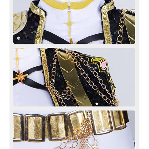 Girls and Adult Demon Costume Hunters, Black and Gold Dress Suit, Cosplay, Stage Costume