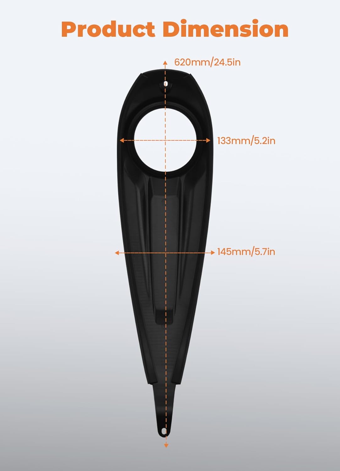 Low Profile Fuel Tank Console kit Cover Compatible with Harley Touring CVO Street Glide,CVO Road Glide,CVO Road Glide ST,Road Glide,Street Glide,Street Glide Ultra 2023-2025 (Vivid Black)