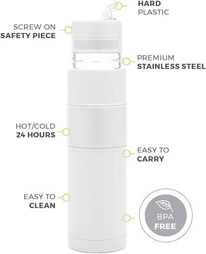 Miniatura 4 de BALIBETOV - Nuevo - Automatiza de Acero Inoxidable - Termo, Mate Cup y Bombilla todo en uno - No es necesario recargar cada vez que quieras beber