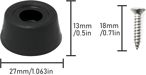 Miniatura 2 de Funda protectora para cola de billar, 8 unidades, 1.063x0.512 in, goma duradera, para billar, taco de billar, parte inferior de la cubierta
