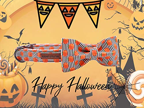 Elegantes Hundehalsband Mit Weicher Fliege - Halloween Verstellbares Halsband Mit Schleife - Haustierhalsband Geschenk für Kleine Weibliche Oder Männliche Hunde