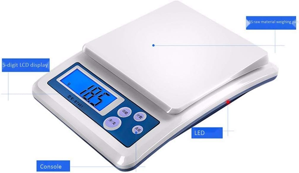 Do kuchni i biżuterii Kuchnia 1g/0,1 g Waga elektroniczna do pieczenia żywności Waga precyzyjna waga medyczna Gram Waga elektroniczna Jeden kolor -(5 kg/1 g)