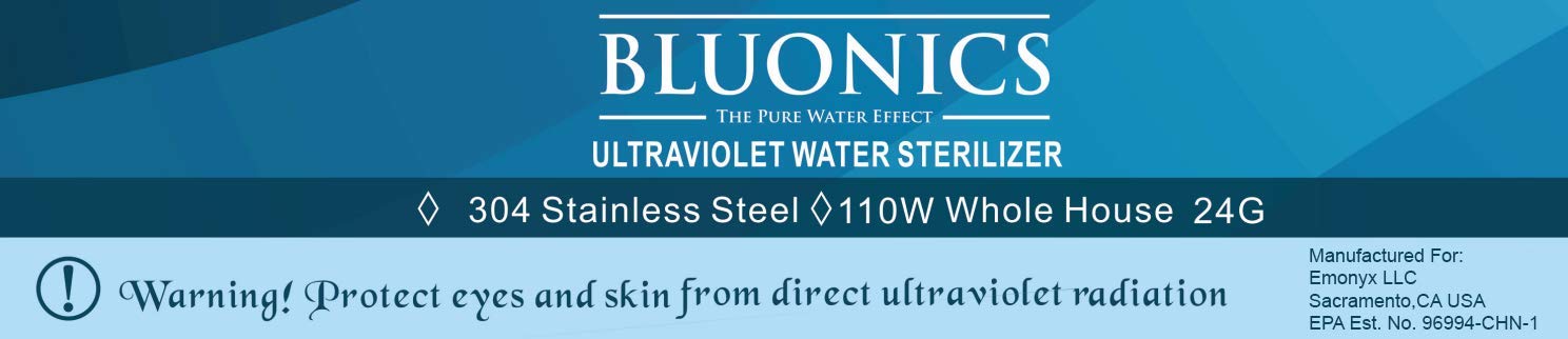 Get Discount Offer Bluonics 110W UV Ultraviolet Light + Sediment & Carbon Well Water Filter Purifier System with NPT 1 Ports > 24 GPM UV Sterilizer with 3 Filter Size 4.5 x 20 Filters Black Friday π₯ Bluonics 110W UV Ultraviolet Light + Sediment & Carbon Well Water Filter Purifier System with NPT 1 Ports > 24 GPM UV Sterilizer with 3 Filter Size 4.5 x 20 Filters