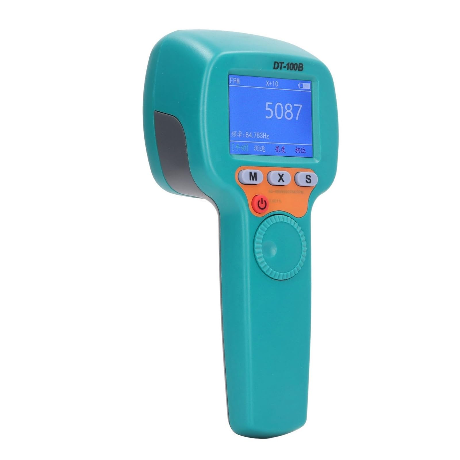 Estroboscopio de mano DT100B, tacómetro estroboscópico con Flash LED recargable, 1500LUX, velocímetro de 60 a 999999 RPM Sin contacto