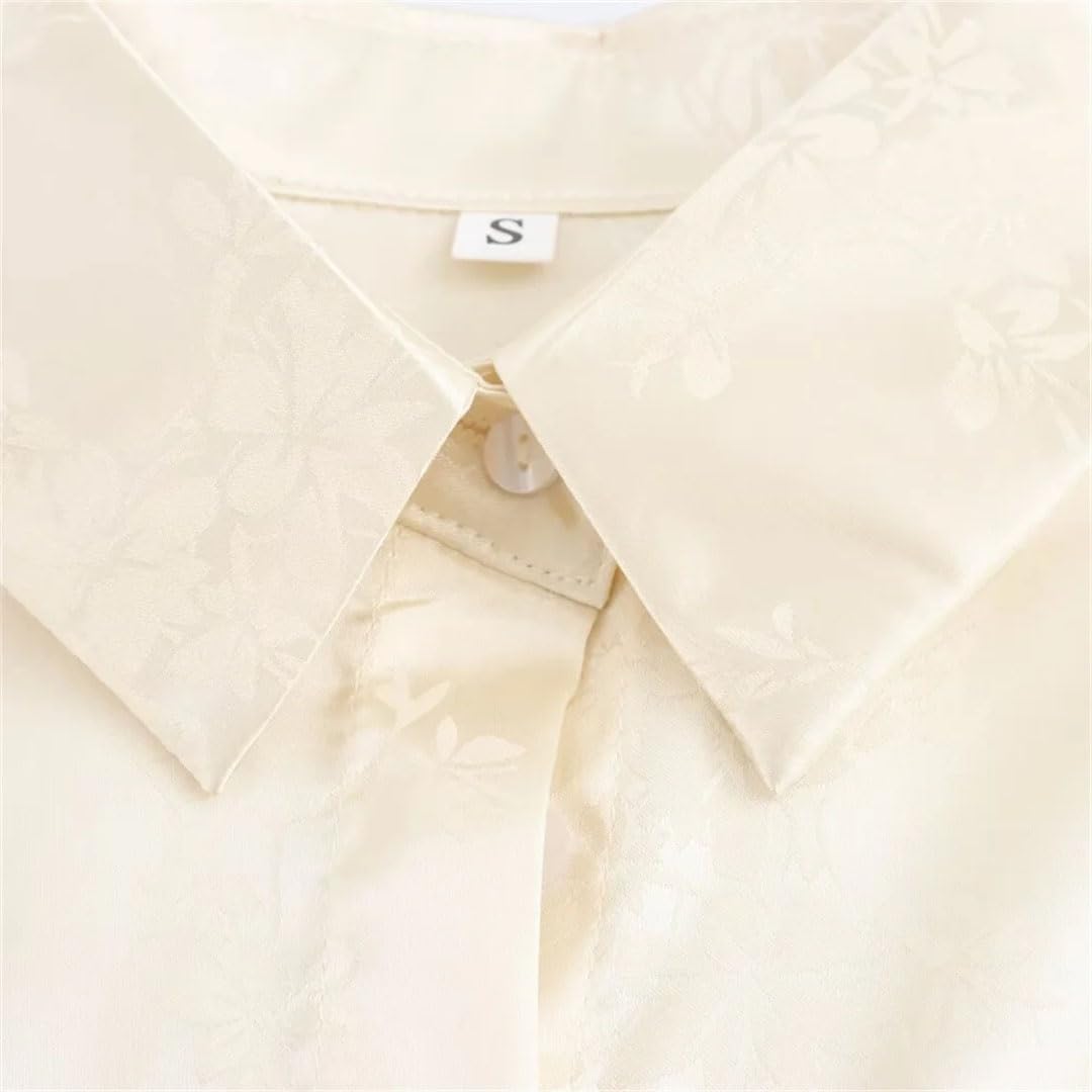 Stile delle donne Europeo E Americano Fiore Jacquard Camicia Pantaloni A Vita Alta Set