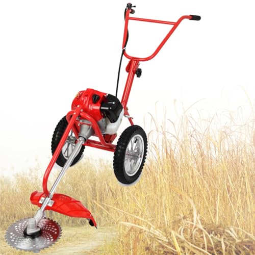 Hand-Push Benzin-Rasenmäher für Garten- und Rasenpflege, Effizientes Unkrautschneiden und...