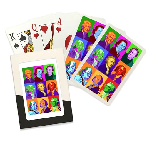 Baraja Founding Fathers, Arte Pop, 52 cartas tamaño póker