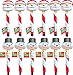 Christmas Landscaping Garden Christmas Decorations House Decorations Christmas Solar Stake Light Santa Claus and the Snowman Decorations All Solar (PACK OF 12)