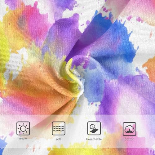 Joisal Fun Print Toddlers Underwear Floral 2t Cotton Panties Little Girl Abstract Watercolor Colorful Undies Kids Briefs3