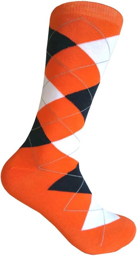 Men's Argyle Mid Calf Dress socks,One Size Fits Most Men Sock Size 10-13.