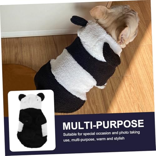 Disfraz de panda para perros - Ropa acogedora para mascotas miniatura 4