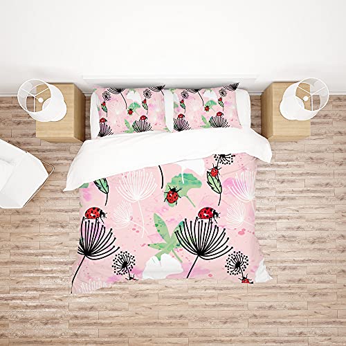 Linge de lit de qualité supérieure avec housse de couette fleurie