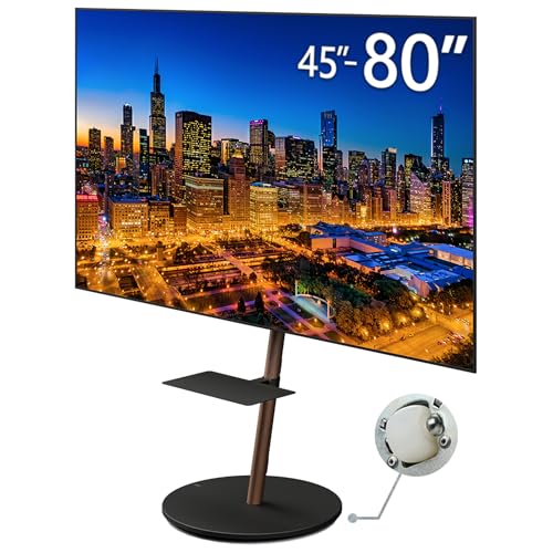 Soporte de TV portátil WALL A2 tipo grande con estante negro