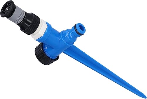 Aspersor de césped de jardín, ajustable, cómodo, duradero, giratorio de 360 grados, sistema de riego de aspersor de agua verde