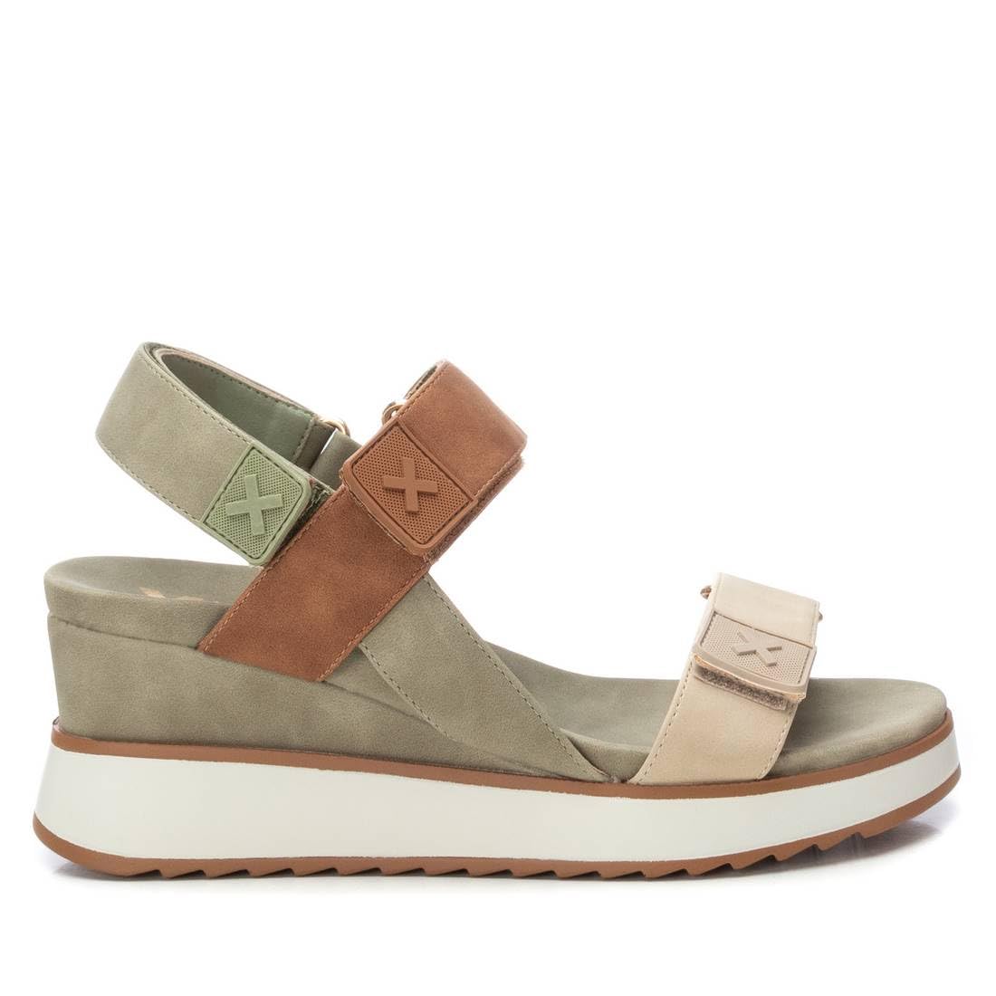 XTI Women's 143848 Sandal, Khaki 46, 6 UK