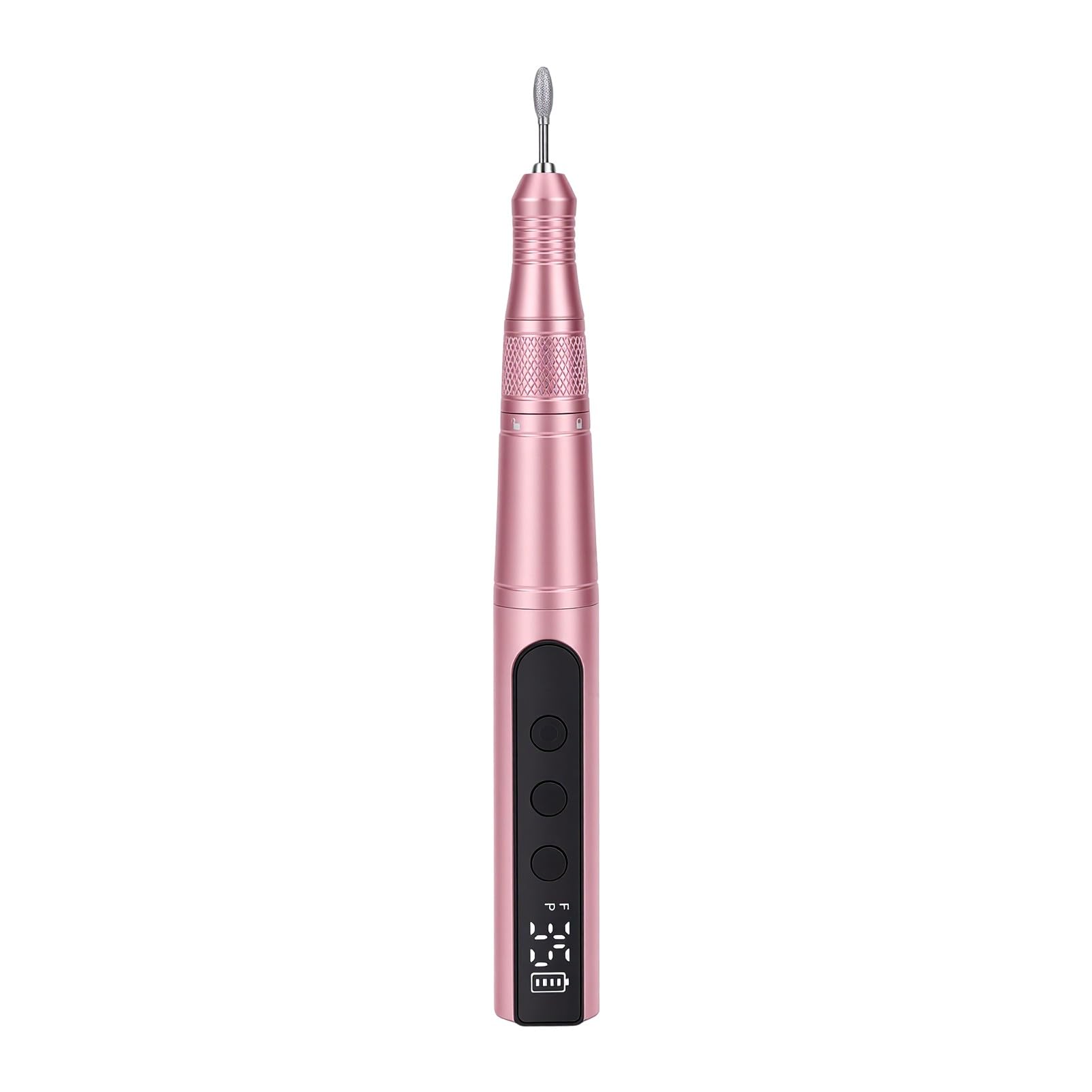 Tbest Taladro de Uñas Inalámbrico con Velocidad Ajustable (PINK)