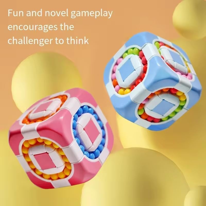 TIUDTOY 3D Game Brain Teaser Puzzlle Ball Cubbe Fun Challengging Puzzlle Tire Cubbe Sensory for Adults Kids (Square Magic ) 4