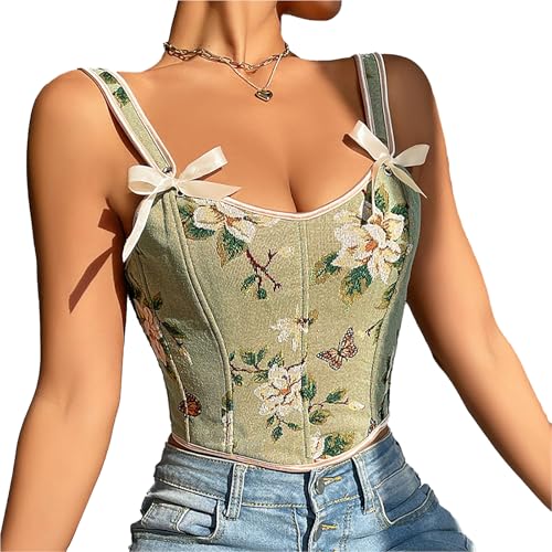 Corset pour femme fleuri idéal pour vos tenues de cosplay et soirées