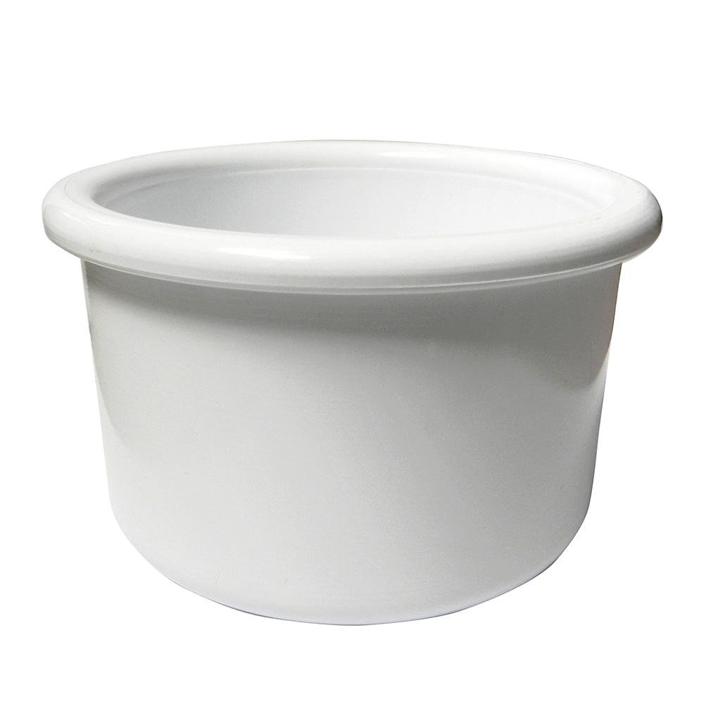 A&H Tool & Die Crock-Style White Plastic Bird Dish 16 oz