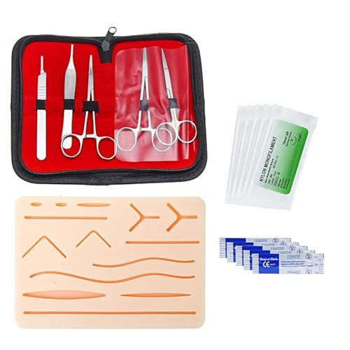 Tempaky Kit de prática de sutura para estudantes de medicina Kit de treinamento de sutura incluindo