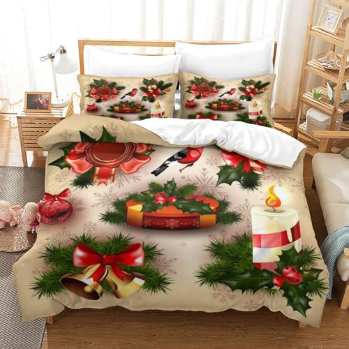 Housse de couette 3D super douce et résistante pour parure de lit double