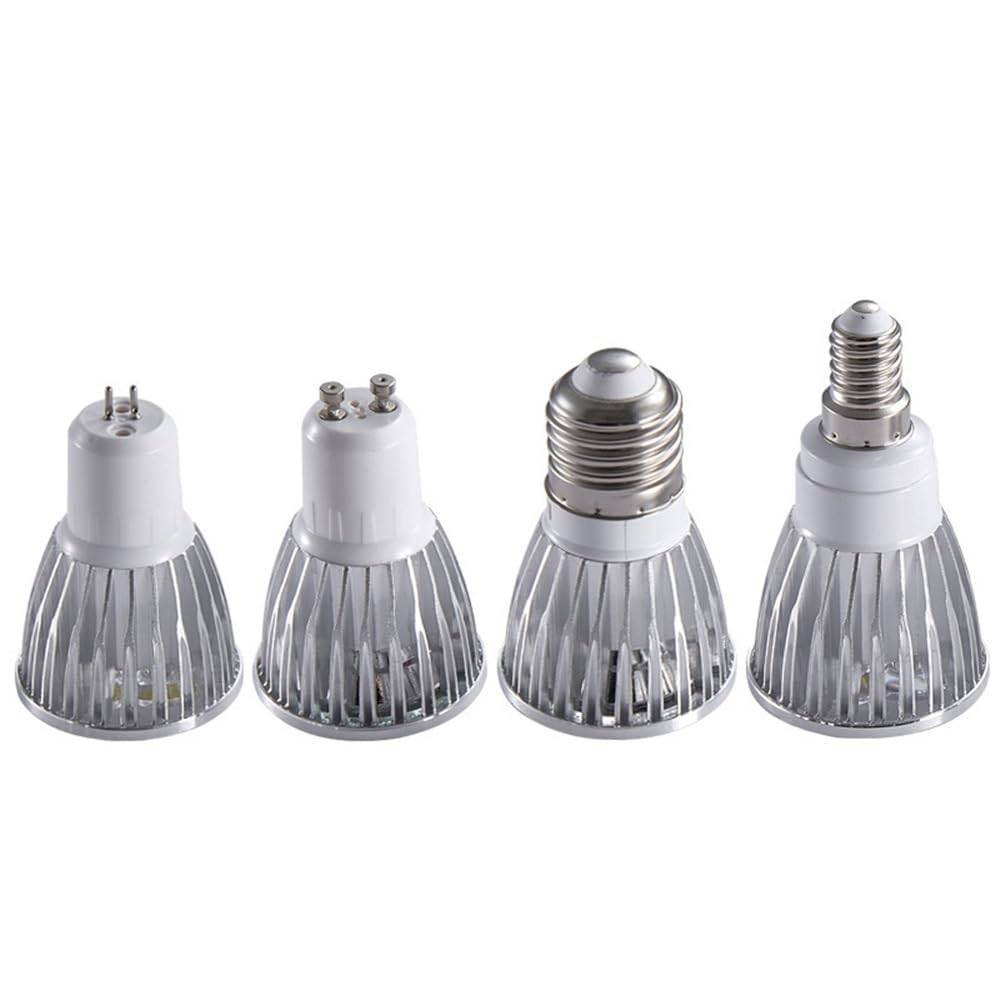 Bombillas para el hogar, 20 Unidades/Lote, Foco LED, CA 85-265 V, GU10/G5.3/E27, lámpara de Rosca COB, Foco de Aluminio, lámpara para el hogar.