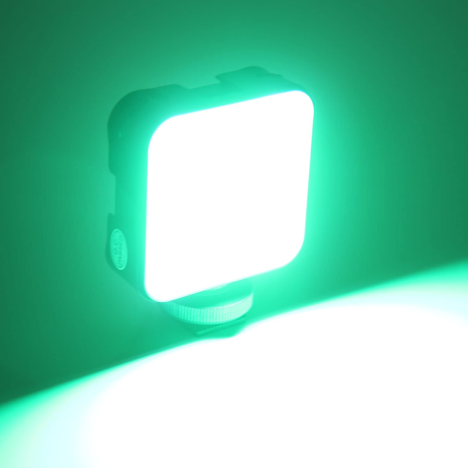 RGB Video Light, LED Camera Light 360° Full Color Photography Lighting, 2500-9000K Dimmable Panel Lamp with 3 Cold Shoe Mounts for Vlog Shooting, Portrait Photography