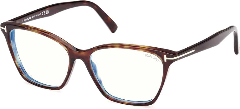 Amazon.com: Tom Ford Blue Light Block Cat Eye Ladies Eyeglasses