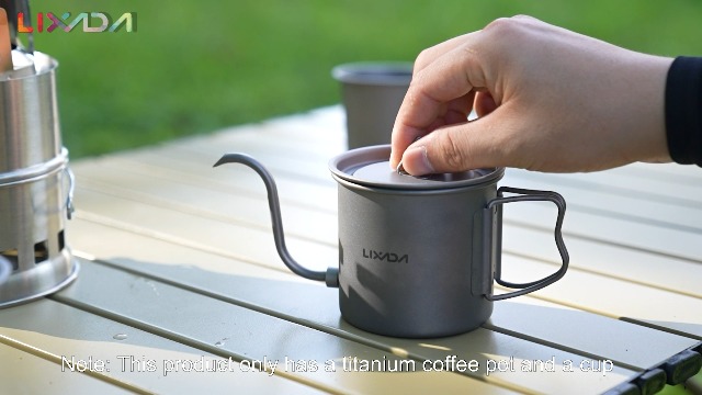 Amazon.com: Lixada Titanium Camping Kettle - Coffee Pot with