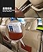 Amooca Car Seat Covers Full Set Automotive Seat Protection Fit for Most Cars SUVs Front & Back Seats Waterproof Nappa Leather Car Seat Cushion Protector Black & Beige