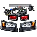 Golf Cart Street Legal All LED Headlight Tail Light Kit For Yamaha G14 G16 G19 G22