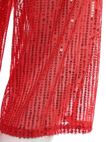 Men's Sequin Ruffle Shawl Collar Cardigan Open Front Lightweight Drape Cape Overcoat4