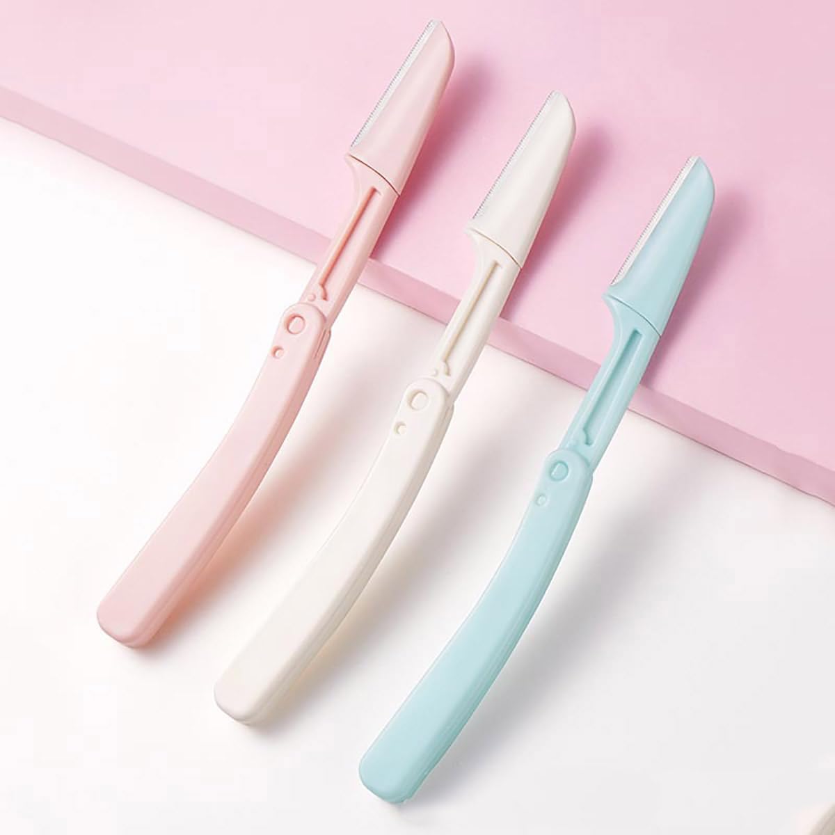 3 PCS Foldable Eyebrow Face Razors Multipurpose Eyebrow Trimmers Shaver Facial Hair Removal for Women