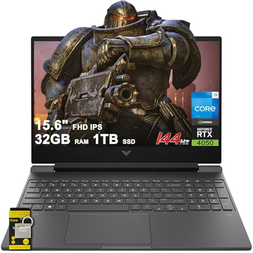 HP Victus ゲーミングノートパソコン 15.6インチ FHD IPS 144Hz Intel 8コア i5-13420H (>i7-12650H) 32GB DDR4 1TB SSD GeForce RTX 4050 バックライト USB-C B&