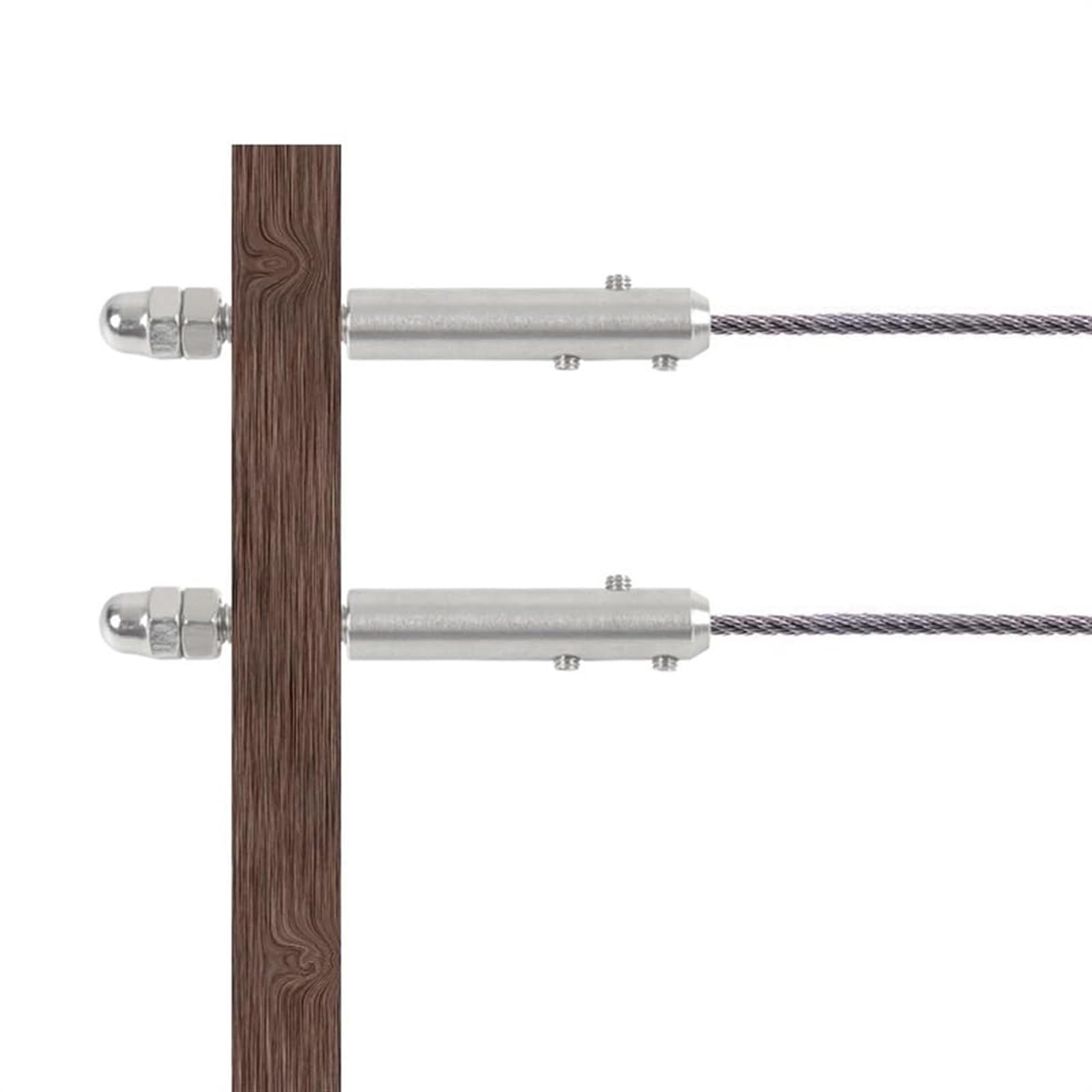 20 Terminali per cavo 4 mm, Tenditori per fune metallica tenditore in acciaio inox, per ringhiere e strutture decorative