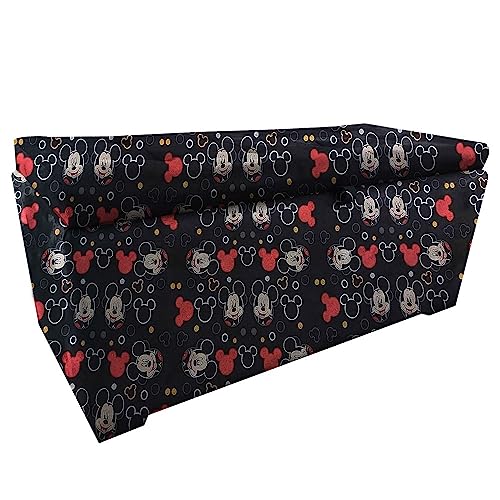 Bau puff 80 organizador porta treco brinquedos sapatos infantil multiuso