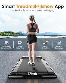 Large Walking Pad with Handle Bar, 17" Widened Running Belt, 15% Incline Treadmill, 4MPH/7.6MPH, 3.0 HP Treadmill with 380lbs Capacity, Remote and App Control