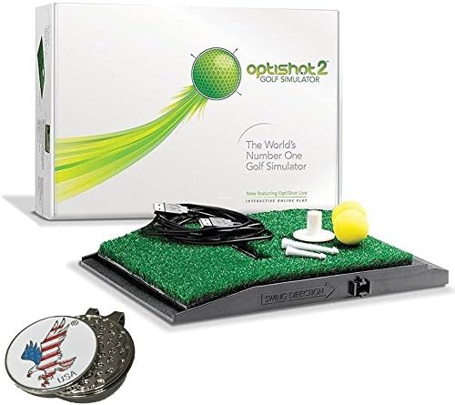 OPTISHOT 2 Golf Simulator (Mac & PC) Bundle | Includes 1 American Eagle Golf Ball Marker and other custom options